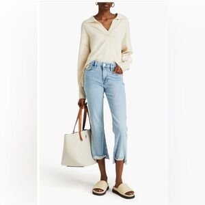 FRAME-Le Crop Mini Boot Raw Stagger Yorba Chew